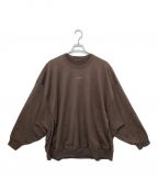 LAD MUSICIANラッドミュージシャン）の古着「SUVIN GOLD LOOP BACK CLOTH CREW NECK PULLOVER」｜ブラウン