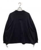 is-nessイズネス）の古着「Balloon mock long sleeve tee」｜ブラック