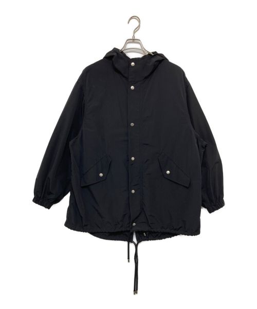 UNDECORATED（アンデコレイテッド）UNDECORATED (アンデコレイテッド) Recycle Nylon / Organic Cotton Anorak Jacket ブラック サイズ:2の古着・服飾アイテム