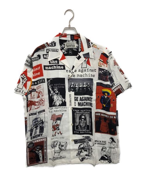 WACKO MARIA（ワコマリア）WACKO MARIA (ワコマリア) rage against the machine (レイジ・アゲインスト・ザ・マシーン) S/S HAWAIIAN SHIRT ホワイト サイズ:XL 未使用品の古着・服飾アイテム