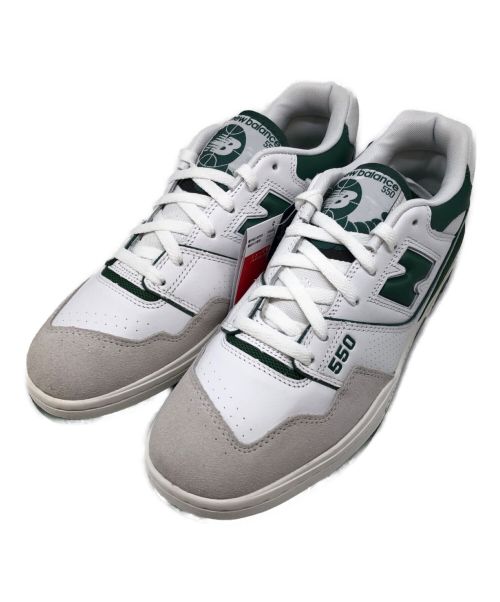 NEW BALANCE（ニューバランス）NEW BALANCE (ニューバランス) BB550WT1 ホワイト×グリーン サイズ:29cm 未使用品の古着・服飾アイテム