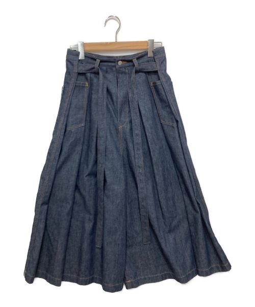 BISHOOL（ビシュール）BISHOOL (ビシュール) Denim KIMONO Pants 袴デニム インディゴ サイズ:SIZE Freeの古着・服飾アイテム