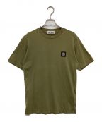 STONE ISLANDストーンアイランド）の古着「OMPASS LOGO PATCH CREW NECK TEE」｜ブラウン