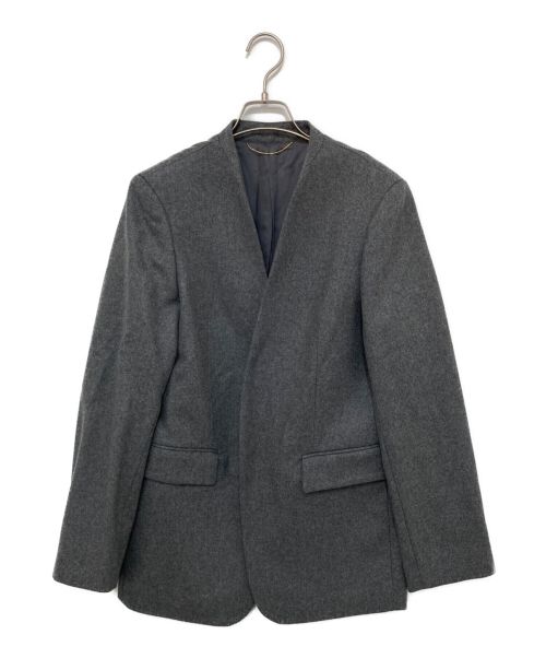 L'appartement（アパルトモン）L'appartement (アパルトモン) Melton No Collar Jacket グレー サイズ:38 未使用品の古着・服飾アイテム