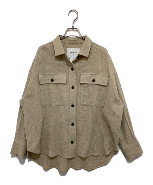 marmors（マルモア）marmors (マルモア) over shirt ベージュ サイズ:36の古着・服飾アイテム