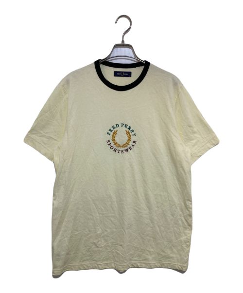 FRED PERRY（フレッドペリー）FRED PERRY (フレッドペリー) リンガーTEE イエロー サイズ:Mの古着・服飾アイテム