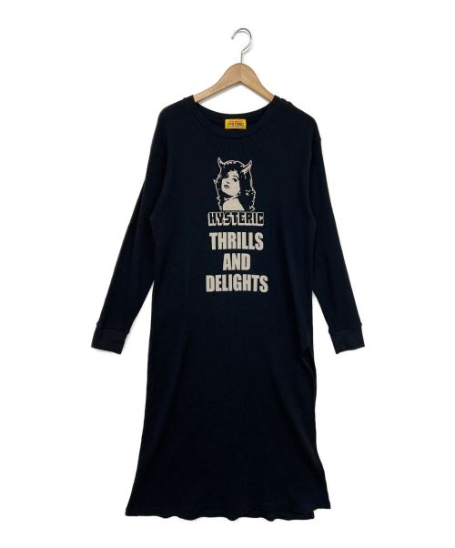 Hysteric Glamour（ヒステリックグラマー）Hysteric Glamour (ヒステリックグラマー) THRILLS AND DELIGHTS ワンピース ブラック サイズ:FREEの古着・服飾アイテム