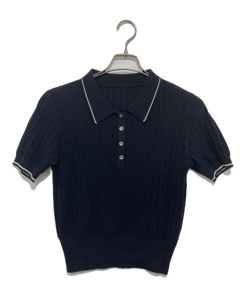 FOXEY（フォクシー）FOXEY (フォクシー) ニットポロ/Lady Polo ネイビー サイズ:40の古着・服飾アイテム