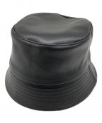 kijima takayukiキジマタカユキ）の古着「GOAT LEATHER BUCKET HAT」｜ブラック