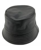 kijima takayukiキジマタカユキ）の古着「GOAT LEATHER BUCKET HAT」｜ブラック