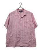 POLO RALPH LAURENポロ・ラルフローレン）の古着「リネンオープンカラーシャツ」｜ピンク