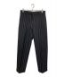 WACKO MARIA（ワコマリア）の古着「DORMEUIL / STRIPED PLEATED TROUSERS」｜ブラック