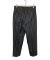 WACKO MARIA (ワコマリア) DORMEUIL / STRIPED PLEATED TROUSERS ブラック サイズ:Ｌ：22800円