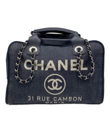 CHANEL（シャネル）の古着「ドーヴィルボーリングバッグ」｜インディゴ