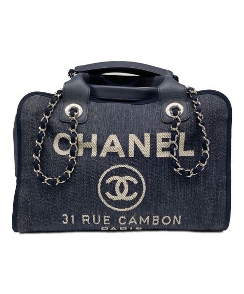 CHANEL（シャネル）CHANEL (シャネル) ドーヴィルボーリングバッグ インディゴの古着・服飾アイテム