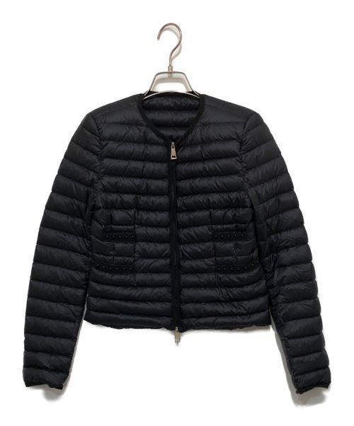 MONCLER（モンクレール）MONCLER (モンクレール) スタッズ付ライトダウンジャケット ブラックの古着・服飾アイテム