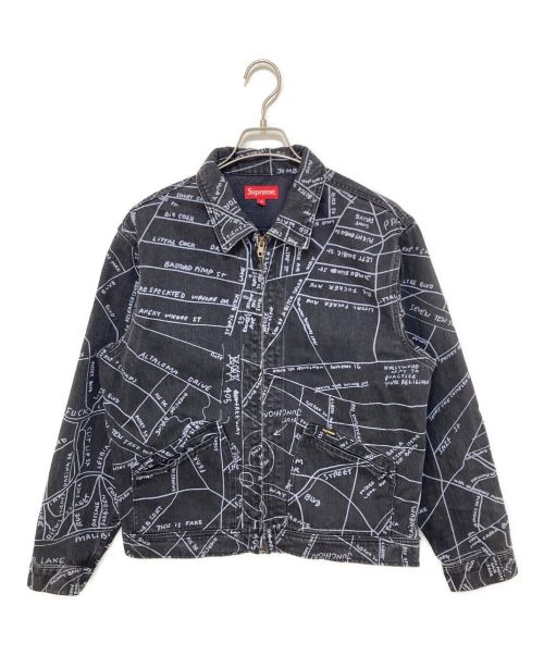 SUPREME（シュプリーム）SUPREME (シュプリーム) Gonz Map Work Jacket ブラック サイズ:Mの古着・服飾アイテム