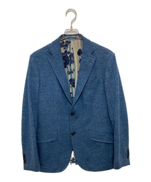 ETRO（エトロ）ETRO (エトロ) NEW JERSEYテーラードジャケット ブルー サイズ:50の古着・服飾アイテム