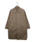 AURALEE（オーラリー）の古着「FINX WEATHER CLOTH CHECK COAT」｜ベージュ