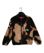 SUPREME×THE NORTH FACEシュプリーム×ザ ノース フェイス）の古着「Bleached Denim Print Fleece jacket」｜ブラック