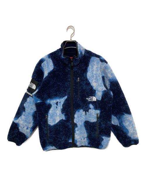 SUPREME（シュプリーム）Supreme (シュプリーム) THE NORTH FACE (ザ ノース フェイス) Bleached Denim Print Fleece jacket ブルー サイズ:Ｓの古着・服飾アイテム