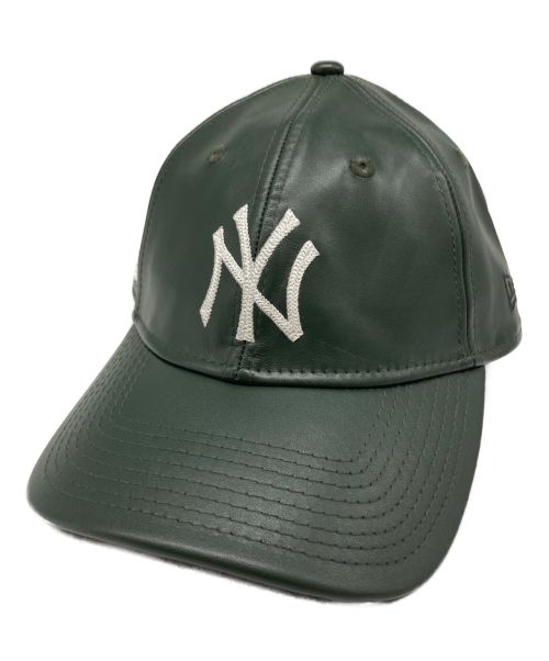 New Era（ニューエラ）New Era (ニューエラ) Aime Leon Dore (エメレオンドレ) Leather Ballpark Hat グリーンの古着・服飾アイテム