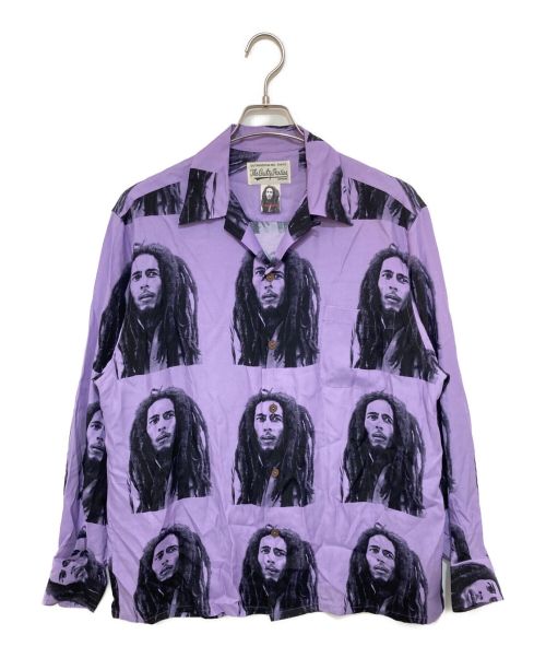 WACKO MARIA（ワコマリア）WACKO MARIA (ワコマリア) BOB MARLEY / HAWAIIAN SHIRT L/S パープル サイズ:Ｍの古着・服飾アイテム