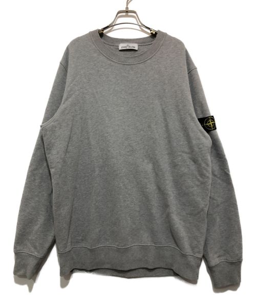 STONE ISLAND（ストーンアイランド）STONE ISLAND (ストーンアイランド) ガーメントダイ ブラッシュドコットン スウェット グレー サイズ:XLの古着・服飾アイテム