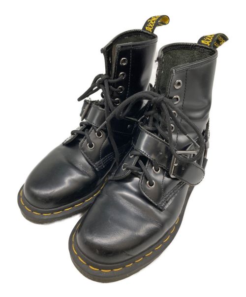 Dr.Martens（ドクターマーチン）Dr.Martens (ドクターマーチン) 8ホールハーネスブーツ ブラック サイズ:UK5の古着・服飾アイテム