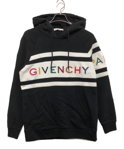 GIVENCHY（ジバンシィ）GIVENCHY (ジバンシィ) エンボスロゴフーディ ブラック サイズ:XSの古着・服飾アイテム