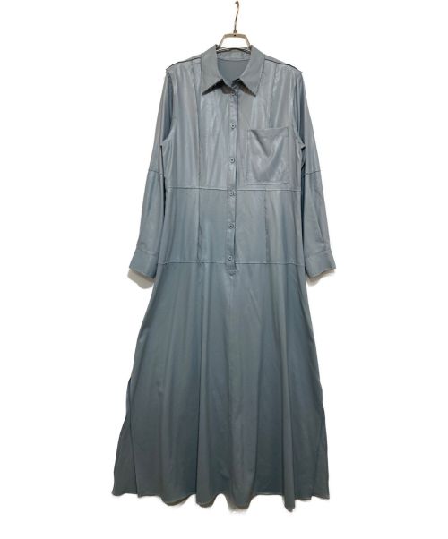 IRENE（アイレネ）IRENE (アイレネ) Georgette Shirt Dress ブルー サイズ:.36の古着・服飾アイテム