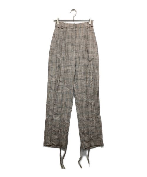 Acne studios（アクネ ストゥディオス）Acne studios (アクネストゥディオス) Ribbon Tie Trousers ベージュ サイズ:34の古着・服飾アイテム