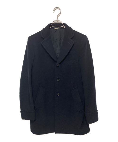 COMME des GARCONS HOMME DEUX（コムデギャルソン オム ドゥ）COMME des GARCONS HOMME DEUX (コムデギャルソン オム ドゥ) カシミヤブレンドチェスターコート ネイビー サイズ:Ｓの古着・服飾アイテム