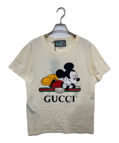 GUCCI（グッチ）GUCCI (グッチ) ミッキーコラボTEE アイボリー サイズ:XXSの古着・服飾アイテム