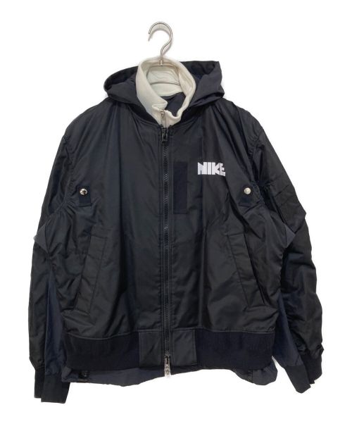 NIKE（ナイキ）NIKE (ナイキ) sacai (サカイ) NRG LAYERED JKT ブラック サイズ:ＸＬの古着・服飾アイテム