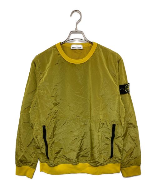 STONE ISLAND（ストーンアイランド）STONE ISLAND (ストーンアイランド) ナイロンメタルスウェット/Nylon Metallic Crewneck Sweatshirt イエロー サイズ:Ｌの古着・服飾アイテム