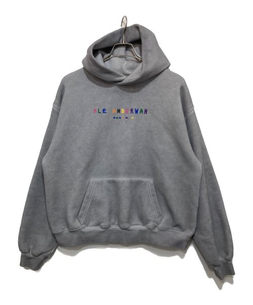 ALEXANDER WANG（アレキサンダーワン）ALEXANDER WANG (アレキサンダーワン) MULTICOLOR PUFF LOGO パーカー グレー サイズ:XS 未使用品の古着・服飾アイテム