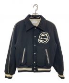 SUGARHILLシュガーヒル）の古着「MELTON STADIUM JACKET」｜ブラック