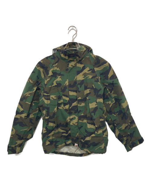 A BATHING APE（アベイシングエイプ）A BATHING APE (アベイシングエイプ) ウッドランドカモ柄ゴアテックスジャケット カーキ サイズ:Sの古着・服飾アイテム