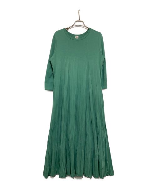 Ron Herman（ロンハーマン）Ron Herman (ロンハーマン) Wrinkle Pleats Long Sleeve Dress グリーン サイズ:XSの古着・服飾アイテム