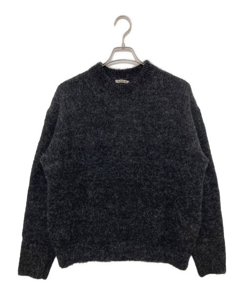 AURALEE（オーラリー）AURALEE (オーラリー) ALPACA WOOL SUPER LIGHT KNIT BIG P/O ブラック サイズ:4の古着・服飾アイテム