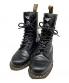 Dr.Martens×MARC JACOBSドクターマーチン×マークジェイコブス）の古着「コラボ10ホールブーツ」｜ブラック