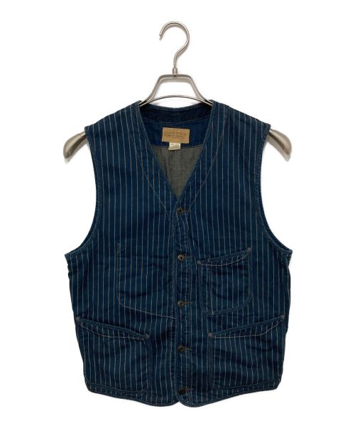 RRL（ダブルアールエル）RRL (ダブルアールエル) ウォバッシュベスト/ Raynolds Vest Wabash インディゴ サイズ:Ｓの古着・服飾アイテム