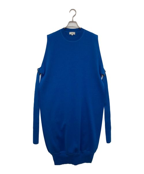 HYKE（ハイク）HYKE (ハイク) SLEEVELESS SWEATER DRESS ブルー サイズ:Ｓの古着・服飾アイテム