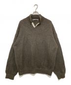 Name.ネーム）の古着「MOHAIR SKIPPER PULL OVER ニット」｜オリーブ