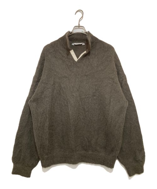 Name.（ネーム）Name. (ネーム) MOHAIR SKIPPER PULL OVER ニット オリーブ サイズ:2の古着・服飾アイテム