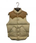 RockyMountainFeatherBedロッキーマウンテンフェザーベッド）の古着「DOWN VEST」｜ブラウン