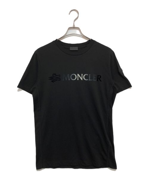 MONCLER（モンクレール）MONCLER (モンクレール) ロゴTシャツ ブラック サイズ:Ｓの古着・服飾アイテム