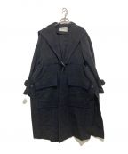 rito structureリト ストラクチャー）の古着「GRID-PATTERN DUFFLE COAT」｜グレー