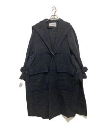 rito structure（リト ストラクチャー）の古着「GRID-PATTERN DUFFLE COAT」｜グレー